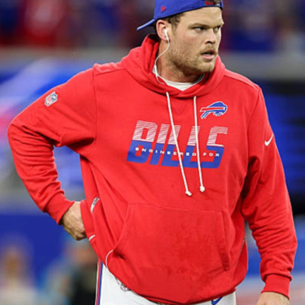 Spencer Brown Buffalo Bills 2026 Sideline Pullover Hoodie 1