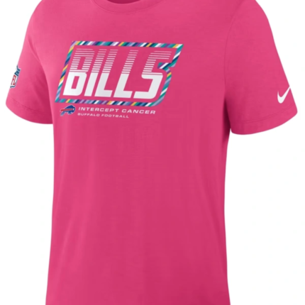 Women’s Buffalo Bills Crucial Catch 2026 Pink T-Shirt 1
