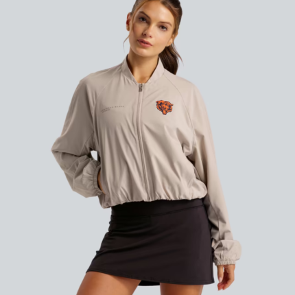 lululemon Women’s Chicago Bears Downtown Tan Breezily Full-Zip Bomber Jacket