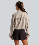 lululemon Women’s Chicago Bears Downtown Tan Breezily Full-Zip Bomber Jacket 2