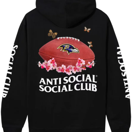 ASSC Baltimore Ravens Floral Print Hoodie