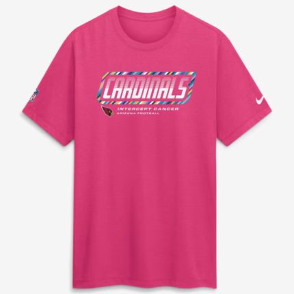Arizona Cardinals 2026 Pink Crucial Catch T-Shirt
