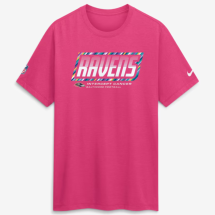 Baltimore Ravens 2026 Pink Crucial Catch T-Shirt