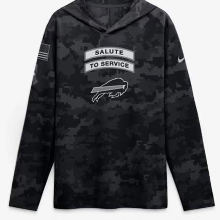 Bills 2026 Salute to Service Hooded Long Sleeve Tee