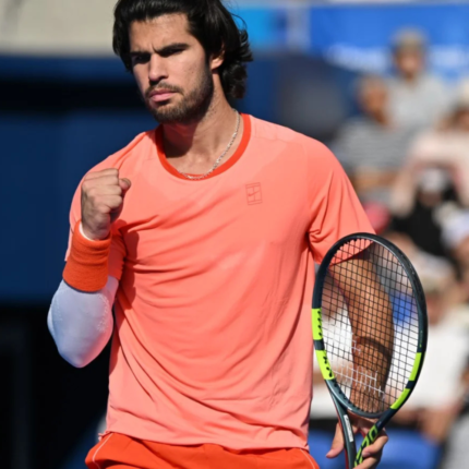 Carlos Alcaraz Orange Tennis T-Shirt