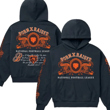 Chicago Bears Born x Raised Navy Hoodie