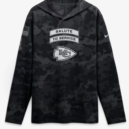 Chiefs 2026 Salute to Service Hooded Long Sleeve Tee