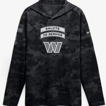 Commanders Salute to Service 2026 Hooded Long Sleeve Tee
