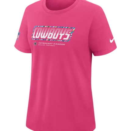 Dallas Cowboys 2026 Pink Crucial Catch T-Shirt