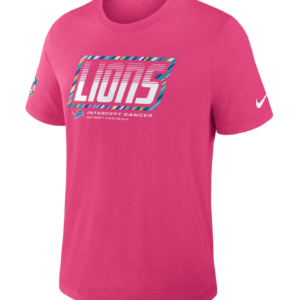Detroit Lions 2026 Pink Crucial Catch T-Shirt