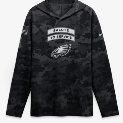 Eagles Salute to Service 2026 Hooded Long Sleeve Shirt