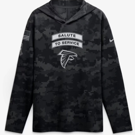 Falcons Salute to Service 2026 Hooded Long Sleeve T-Shirt