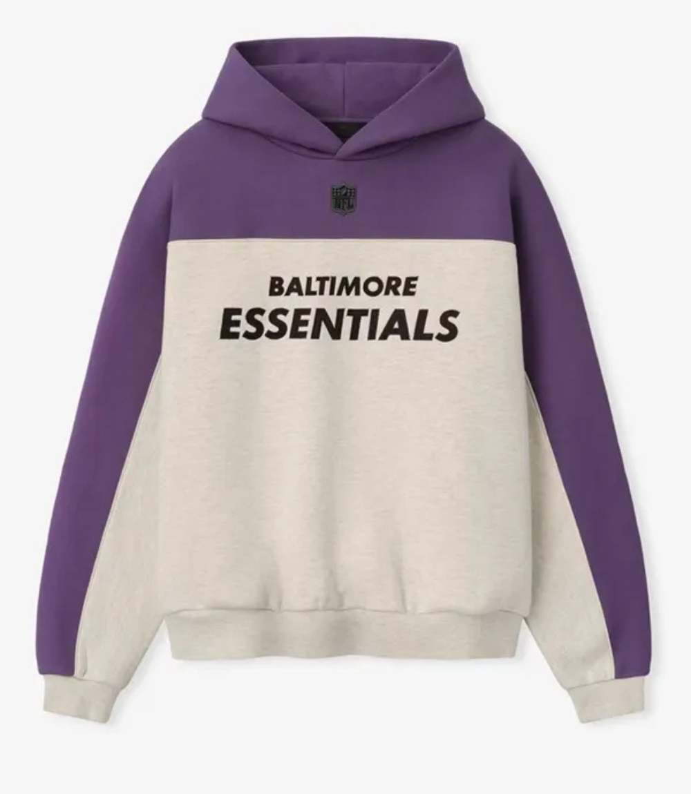 Fear of God Baltimore Ravens 2026 Relaxed Fit Hoodie Fear of God Baltimore Ravens 2026 Relaxed Fit Hoodie