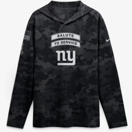Giants 2026 Salute to Service Hooded Long Sleeve Tee