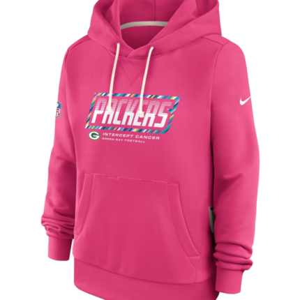 Green Bay Packers Women’s 2026 Pink Crucial Catch Hoodie