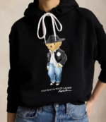 Holiday Polo Bear Fleece Pullover Hoodie 3