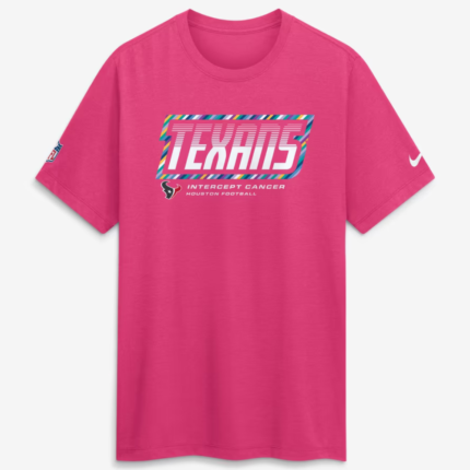 Houston Texans 2026 Pink Crucial Catch T-Shirt