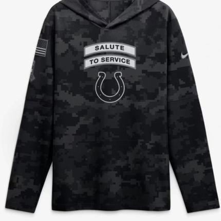 Indianapolis Colts Salute to Service 2026 Hooded Shirt