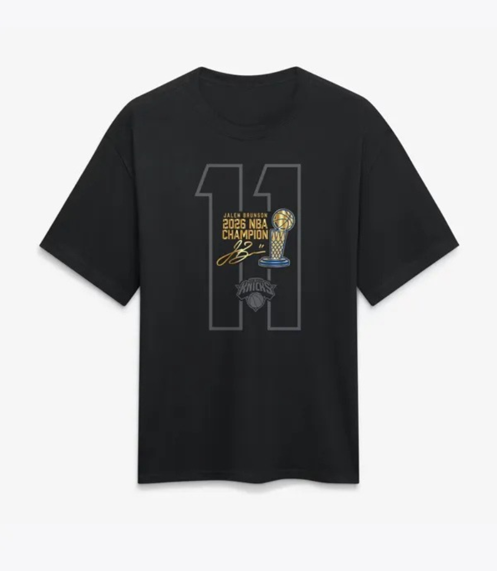 Jalen Brunson New York Knicks 2026 Champions T-Shirt Jalen Brunson New York Knicks 2026 Champions T-Shirt