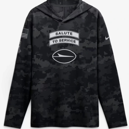 Jets Salute to Service 2026 Hooded Long Sleeve T-Shirt