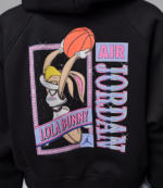 Jordan Brooklyn x Nike Space Jam Black Cropped Hoodie (2)