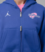 Jordan Brooklyn x Nike Space Jam Blue Cropped Hoodie (2)