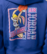 Jordan Brooklyn x Nike Space Jam Blue Cropped Hoodie (3)