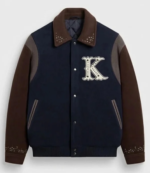 Kith Studded Melton Wool Varsity Jacket