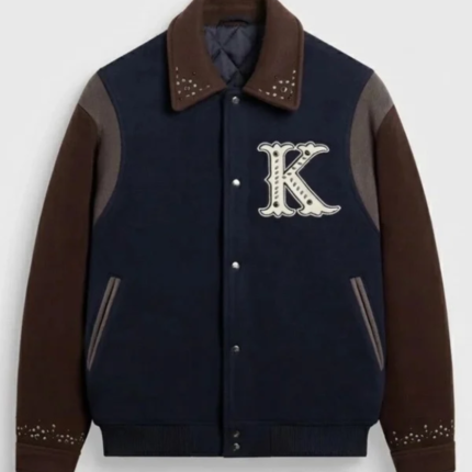 Kith Studded Melton Wool Varsity Jacket