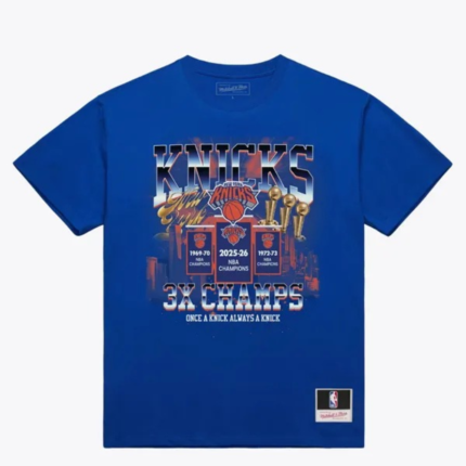 Knicks New York 2026 NBA Finals Champions Banner Raising T-Shirt