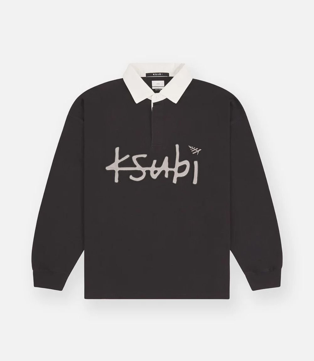Ksubi X Planes Graphic Rugby Sweatshirt Ksubi X Planes Graphic Rugby Sweatshirt