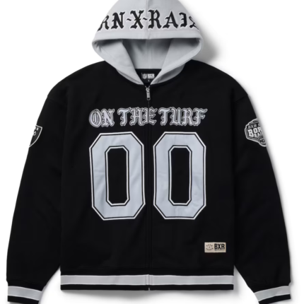 Las Vegas Raiders Born x Raised Black Full-Zip Hoodie