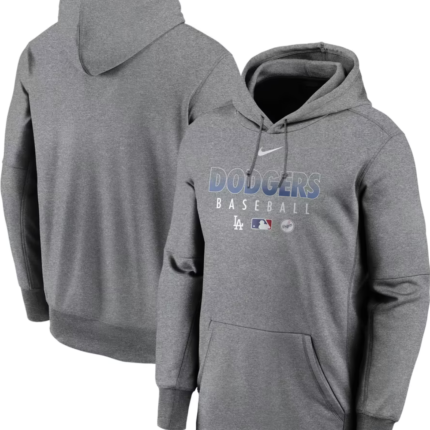 Los Angeles Dodgers Nike Charcoal Hoodie1