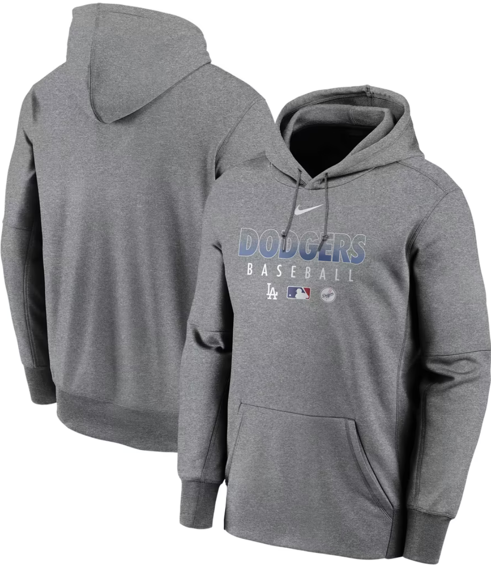 Los Angeles Dodgers Nike Charcoal Hoodie1 Los Angeles Dodgers Nike Charcoal Hoodie1