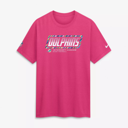 Miami Dolphins 2026 Pink Crucial Catch T-Shirt