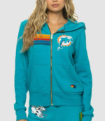 Miami Dolphins x Aviator Nation 2026 Zip Hoodie