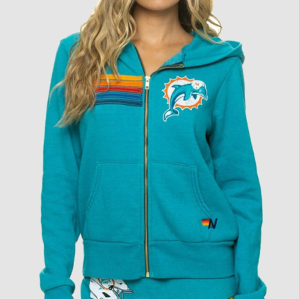 Miami Dolphins x Aviator Nation 2026 Zip Hoodie