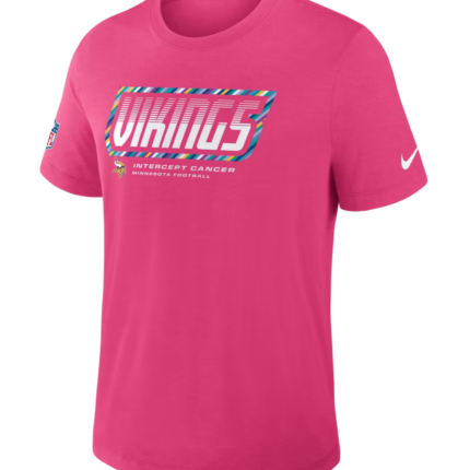 Minnesota Vikings 2026 Pink Crucial Catch T-Shirt