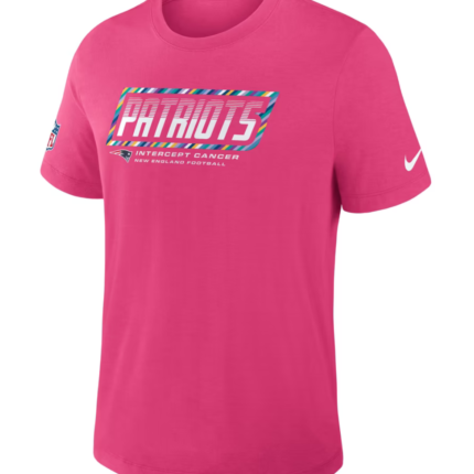 New England Patriots 2026 Pink Crucial Catch T-Shirt