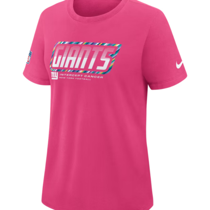 New York Giants 2026 Pink Crucial Catch T-Shirt