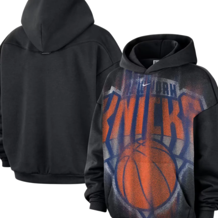 Nike New York Knicks Black Practice Icon Pullover