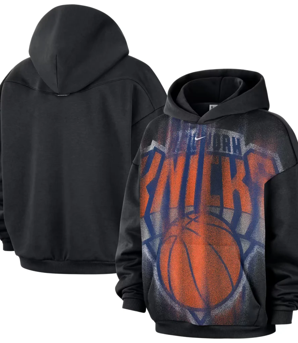 Nike New York Knicks Black Practice Icon Pullover Nike New York Knicks Black Practice Icon Pullover