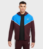 Nike Tech Windrunner Burgundy Reflective Jacket
