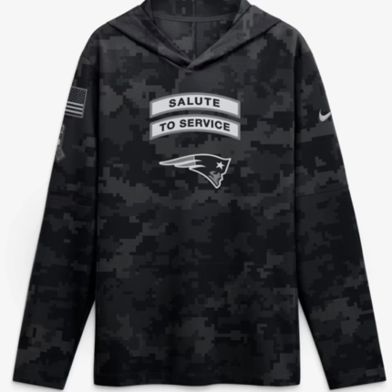 Patriots 2026 Salute to Service Hooded Long Sleeve Tee (1)