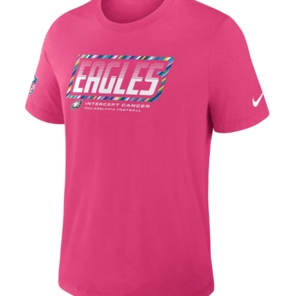 Philadelphia Eagles 2026 Pink Crucial Catch T-Shirt