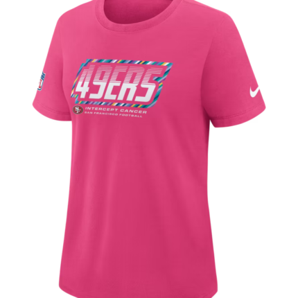 San Francisco 49ers 2026 Pink Crucial Catch T-Shirt
