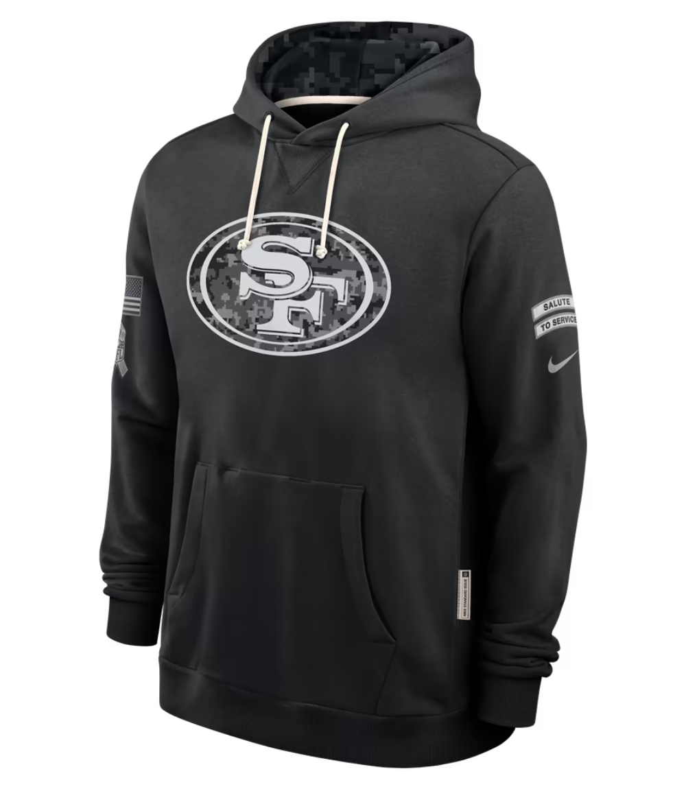 San Francisco 49ers 2026 Salute to Service Sideline Hoodie San Francisco 49ers 2026 Salute to Service Sideline Hoodie