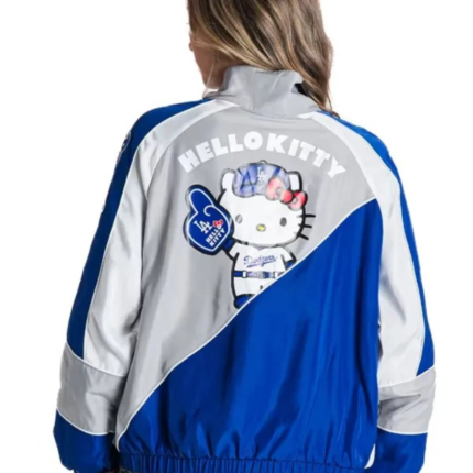 The Wild Collective LA Dodgers Hello Kitty Track Jacket (1)