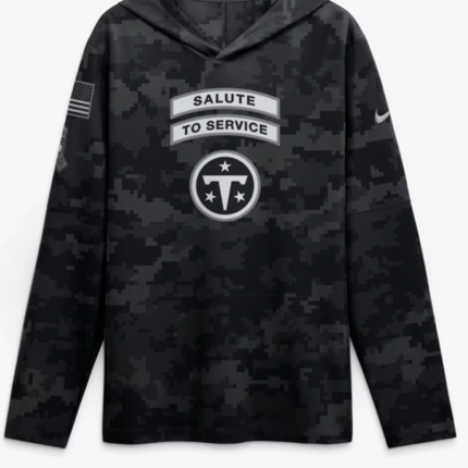 Titans Salute to Service 2026 Long Sleeve Hoodie
