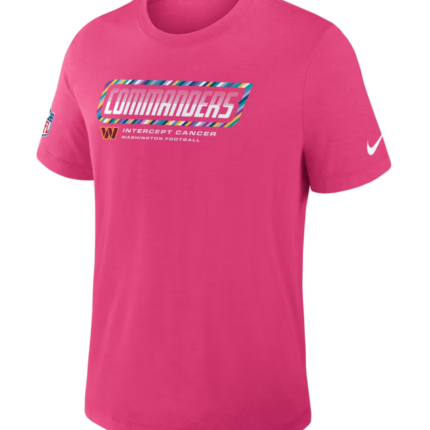 Washington Commanders 2026 Pink Crucial Catch T-Shirt